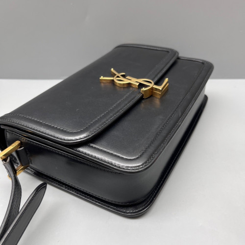 Yves Saint Laurent Medium Solferino Smooth Calfskin Black