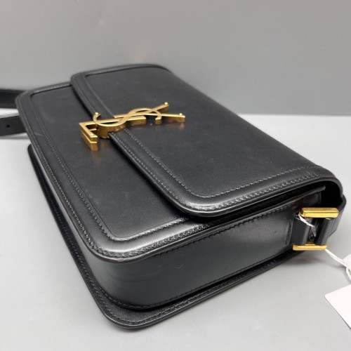 Yves Saint Laurent Medium Solferino Smooth Calfskin Black