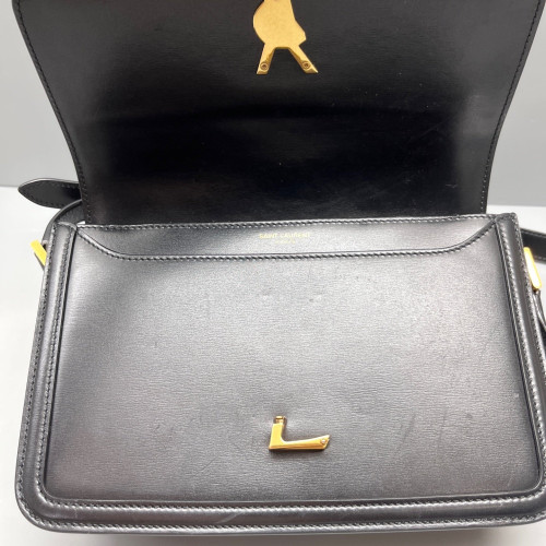 Yves Saint Laurent Medium Solferino Smooth Calfskin Black