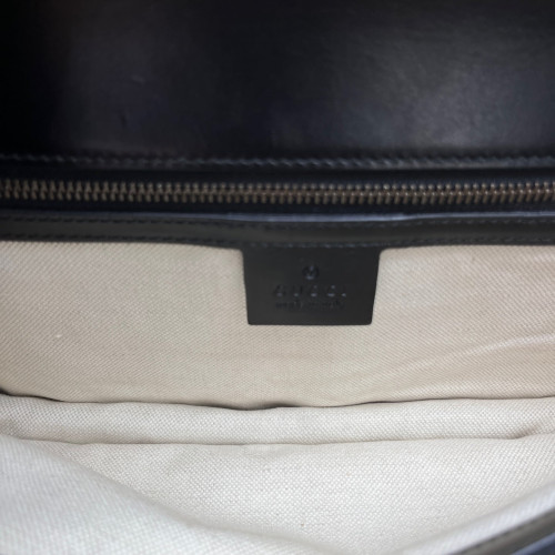 Gucci Heart Small GG Marmont Calfskin Black Red Gucci Heart Small GG Marmont Calfskin Black Red