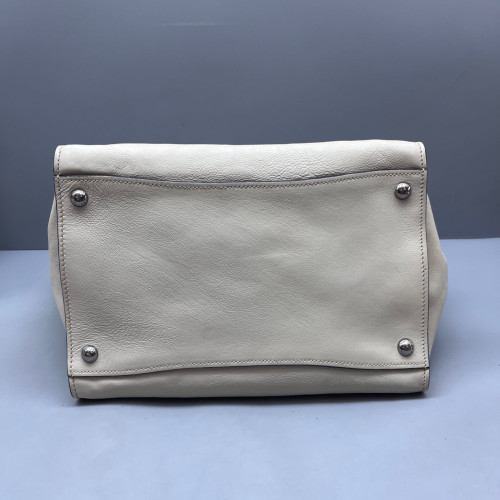 Prada Tote Bag Calfskin White