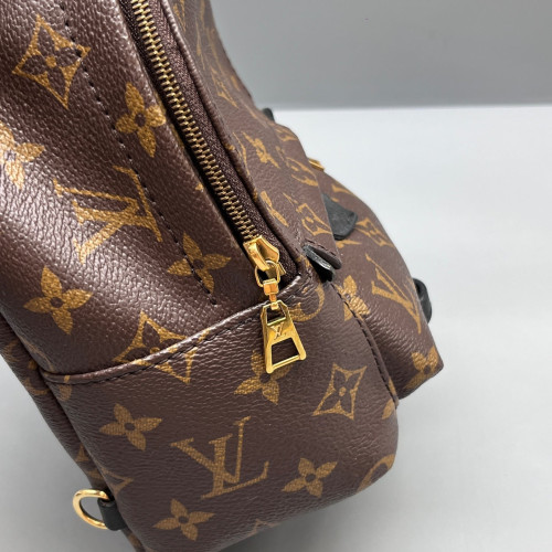 Louis Vuitton Palm Springs Backpack Mini Monogram Brown Black