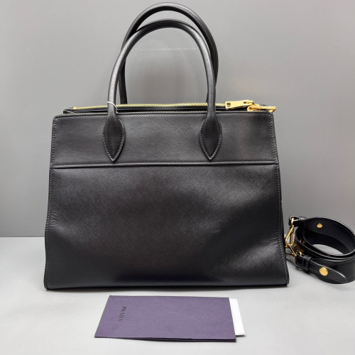 Prada Large Esplanade Saffiano Calfskin Black