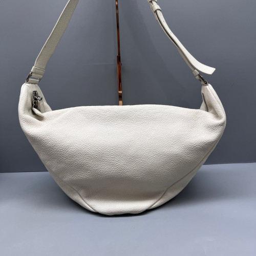 Prada Triangle Bag Grained Calfskin White