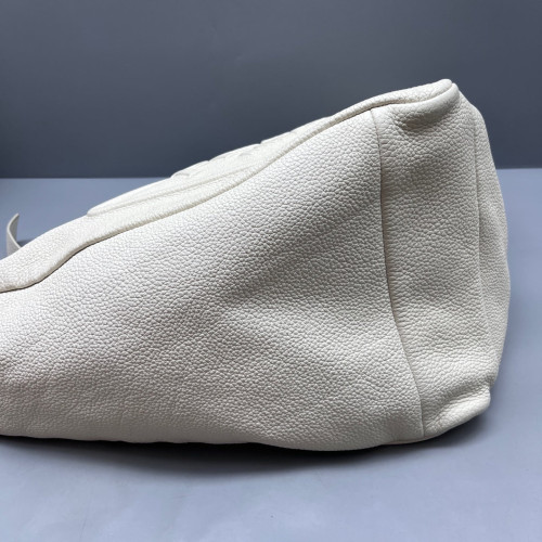 Prada Triangle Bag Grained Calfskin White