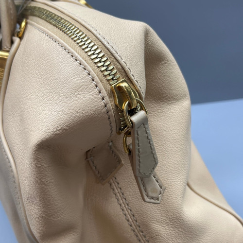 Fendi Two-Way Bag Calfskin Beige Brown Fendi Two-Way Bag Calfskin Beige Brown