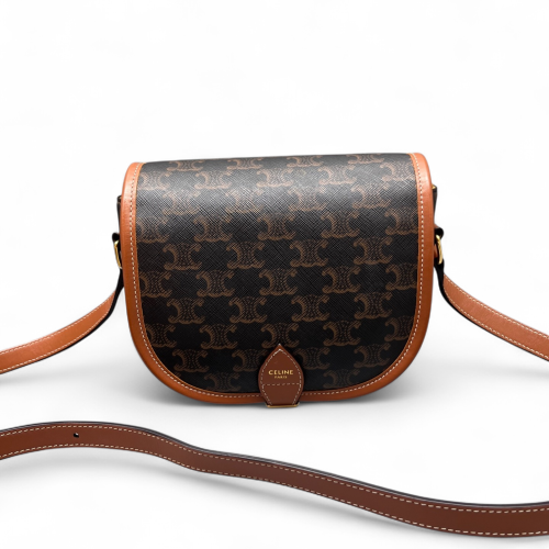 Celine Medium Folco Bag Triomphe Brown Black