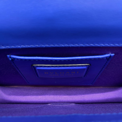 Bvlgari Medium Serpenti Forever Shoulder Bag Smooth Calfskin Blue