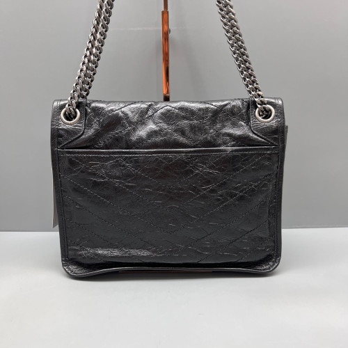 Yves Saint Laurent Medium Niki Chain Calfskin Black