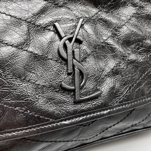 Yves Saint Laurent Medium Niki Chain Calfskin Black