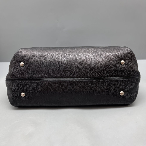 Salvatore Ferragamo Two-Way Bag Grained Calfskin Black