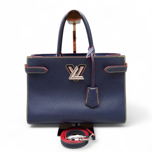 Louis Vuitton Twist Tote Epi Dark Blue