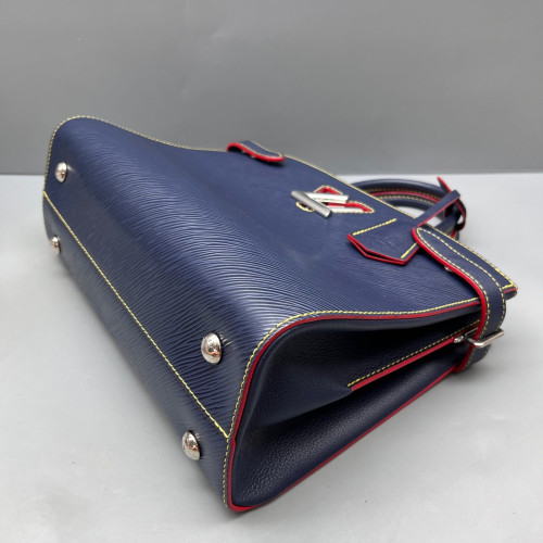 Louis Vuitton Twist Tote Epi Dark Blue