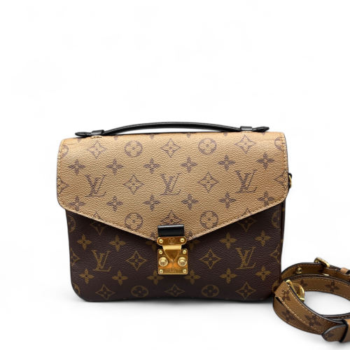 Louis Vuitton Pochette Metis Reverse Monogram Brown Black