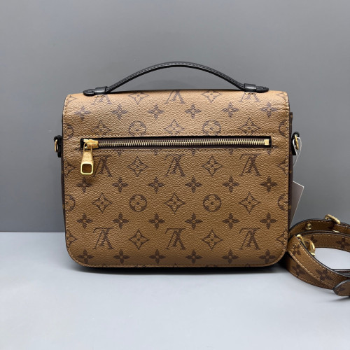 Louis Vuitton Pochette Metis Reverse Monogram Brown Black