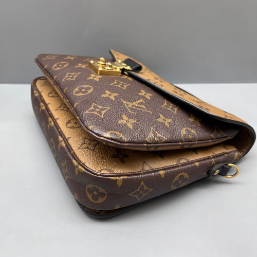 Louis Vuitton Pochette Metis Reverse Monogram Brown Black