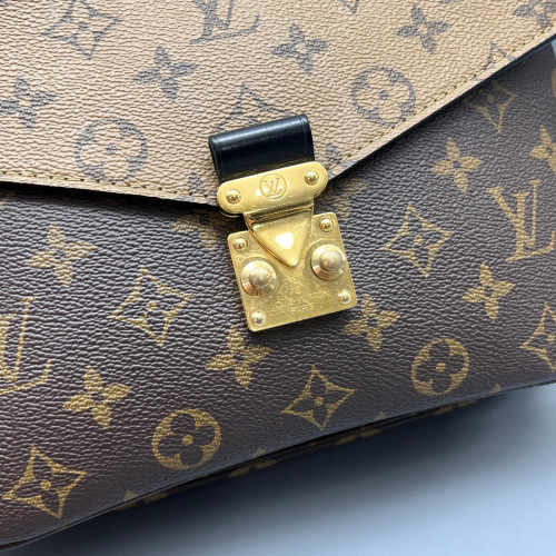 Louis Vuitton Pochette Metis Reverse Monogram Brown Black
