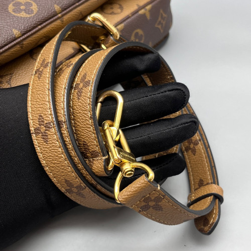 Louis Vuitton Pochette Metis Reverse Monogram Brown Black