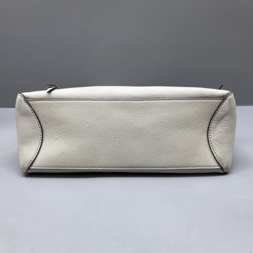 Chloe Small Faye Day Shoulder Bag Suede Grained Calfskin Light Grey