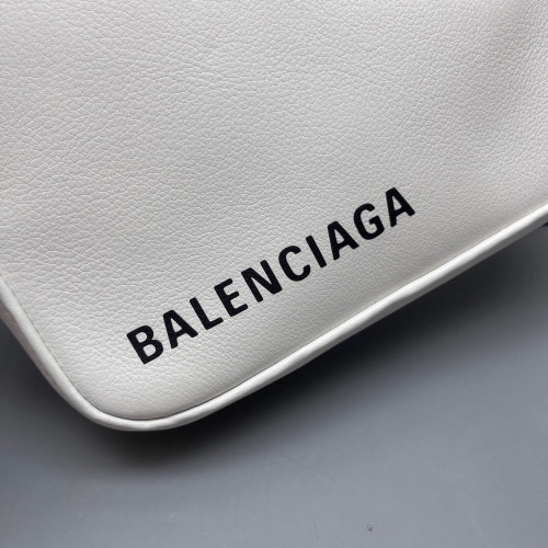 Balenciaga Triangle Bag Grained Calfskin White