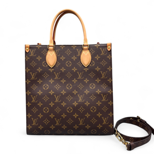 Louis Vuitton Sac Plat Pm Monogram Brown