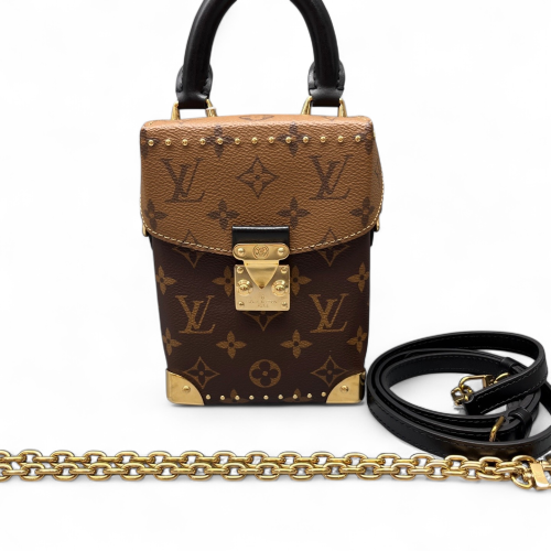 Louis Vuitton Camera Box Reverse Monogram Brown Black