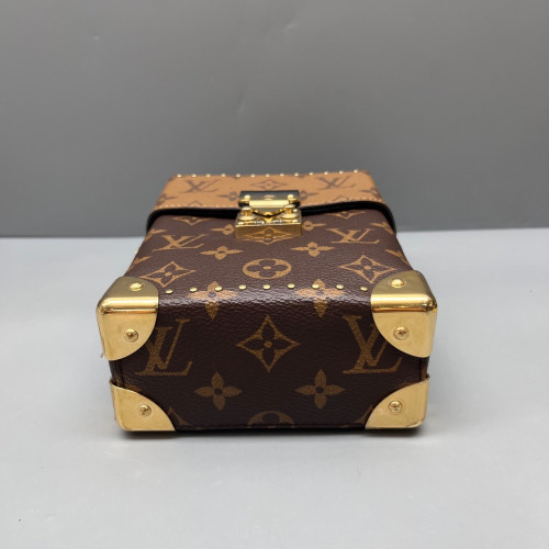 Louis Vuitton Camera Box Reverse Monogram Brown Black