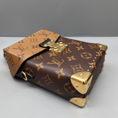 Louis Vuitton Camera Box Reverse Monogram Brown Black