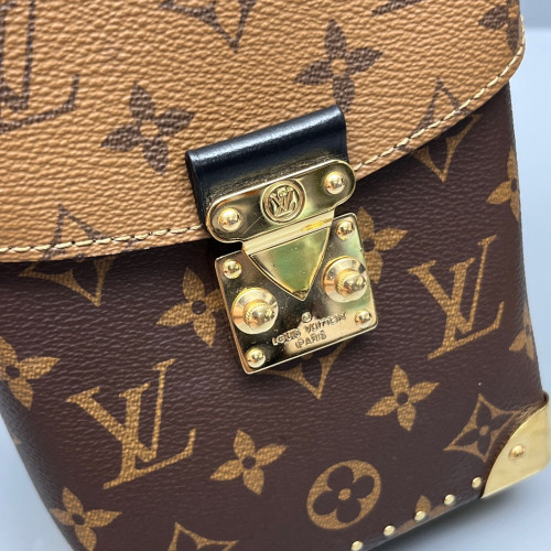 Louis Vuitton Camera Box Reverse Monogram Brown Black