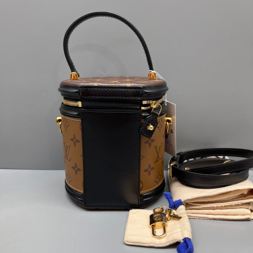 Louis Vuitton Cannes Reverse Monogram Brown Black
