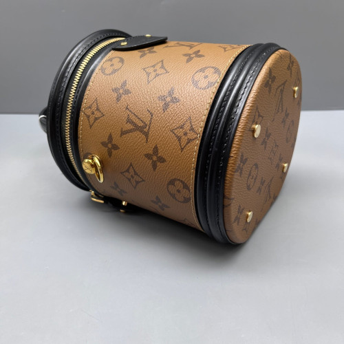 Louis Vuitton Cannes Reverse Monogram Brown Black