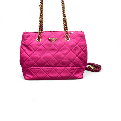Prada Re-Edition 1995 Chaine Tote Tessuto Nylon Rose