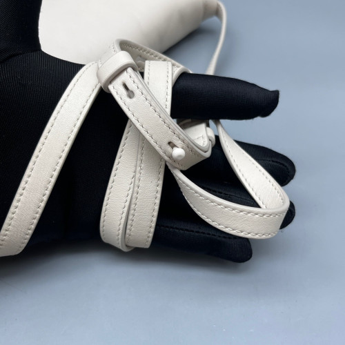 Salvatore Ferragamo Vara Bow Flap Bag Lambskin White