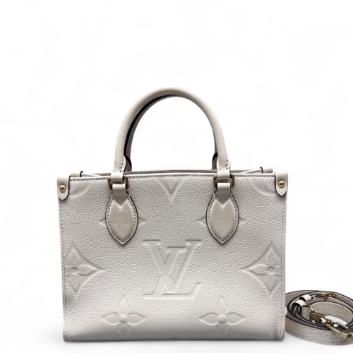 Louis Vuitton Onthego PM Monogram Empreinte Giant White