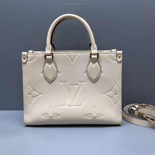 Louis Vuitton Onthego PM Monogram Empreinte Giant White