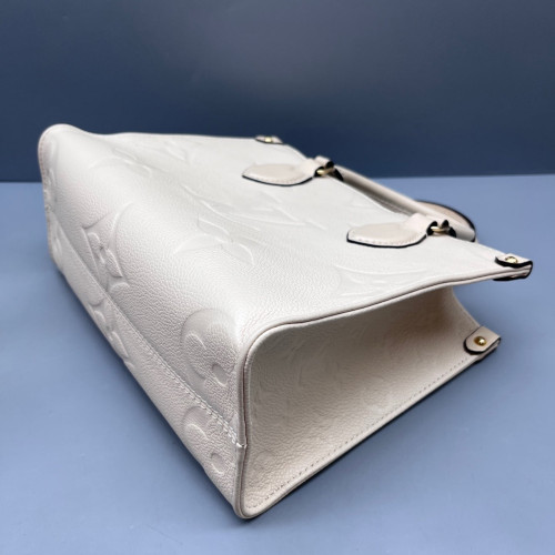 Louis Vuitton Onthego PM Monogram Empreinte Giant White