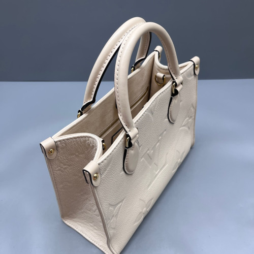 Louis Vuitton Onthego PM Monogram Empreinte Giant White