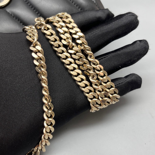 Gucci Gg Milano Top Handle Shoulder Bag Calfskin Black