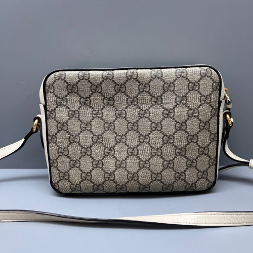 Gucci 1955 Camera Case GG Supreme Monogram Grey White