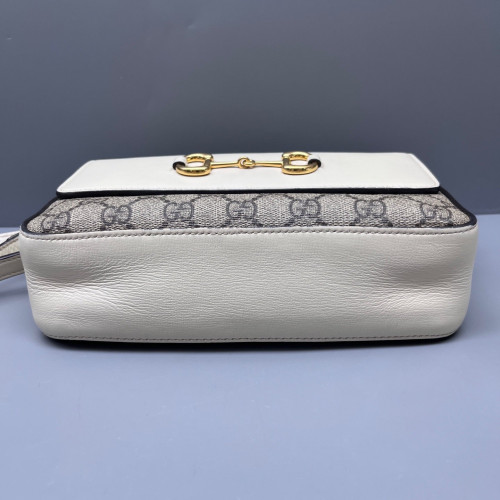 Gucci 1955 Camera Case GG Supreme Monogram Grey White