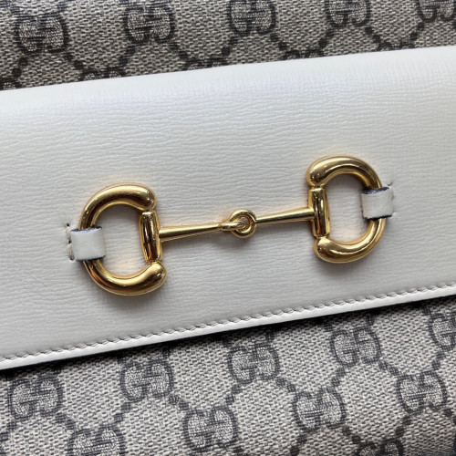 Gucci 1955 Camera Case GG Supreme Monogram Grey White