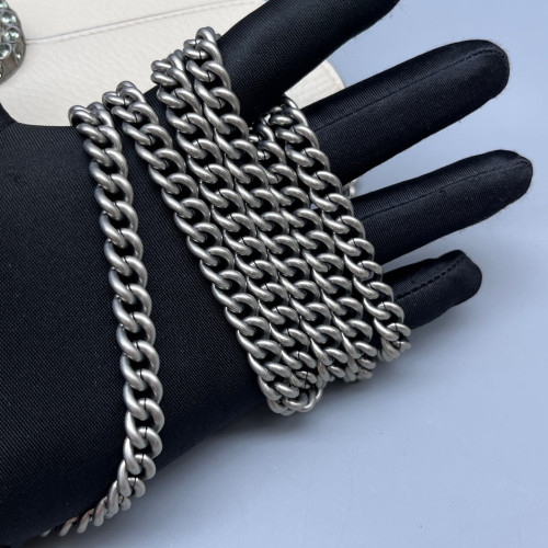 Gucci Crystal Mini Dionysus Chain Wallet Grained Calfskin White