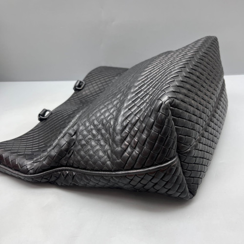 Bottega Veneta Tote Bag Calfskin Intrecciato Black