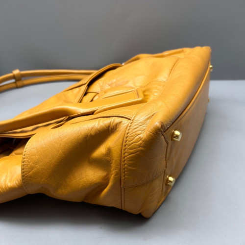 Bottega Veneta Medium Arco Pull Up Leather Light Brown