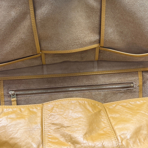 Bottega Veneta Medium Arco Pull Up Leather Light Brown