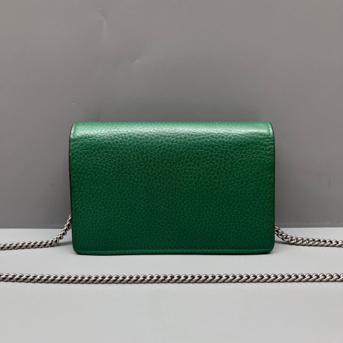Gucci Crystal Embellished Super Mini Dionysus Grained Calfskin Green