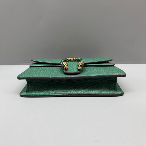 Gucci Crystal Embellished Super Mini Dionysus Grained Calfskin Green