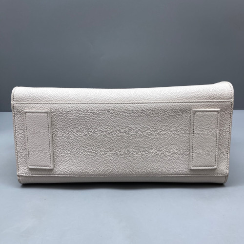 Yves Saint Laurent Small Sac De Jour Grained Calfskin White