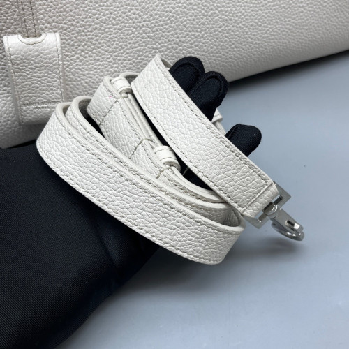 Yves Saint Laurent Small Sac De Jour Grained Calfskin White