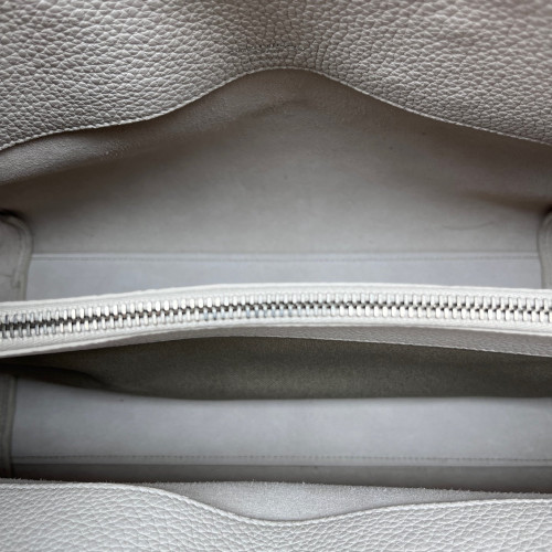 Yves Saint Laurent Small Sac De Jour Grained Calfskin White